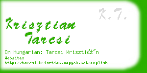 krisztian tarcsi business card